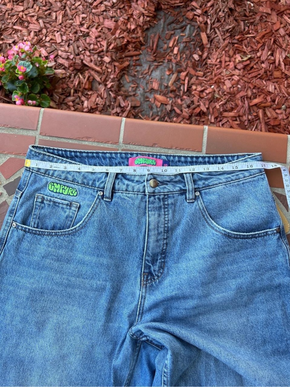 Empyre Women's Blue Wide-Leg Denim Jeans - Picture 5 of 8